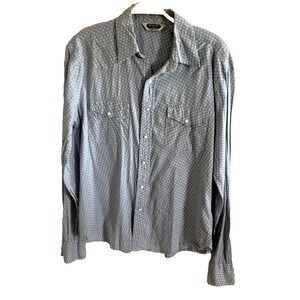 URBN Salt Valley Western Shirt Women's Sz M Floral  Pearl Snap Retro Distressed